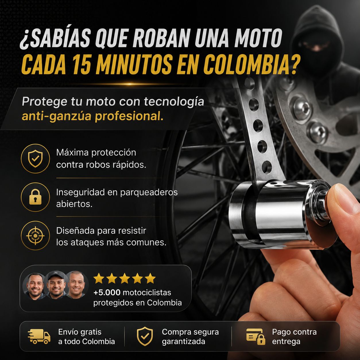 Candado de Bloqueo para Moto
