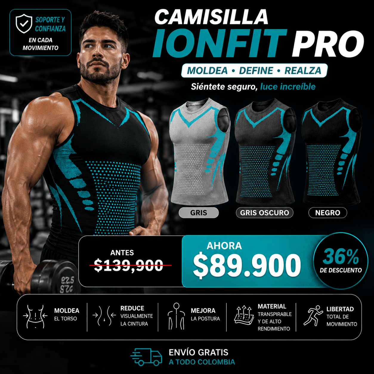 Camisilla Moldeadora para Hombre