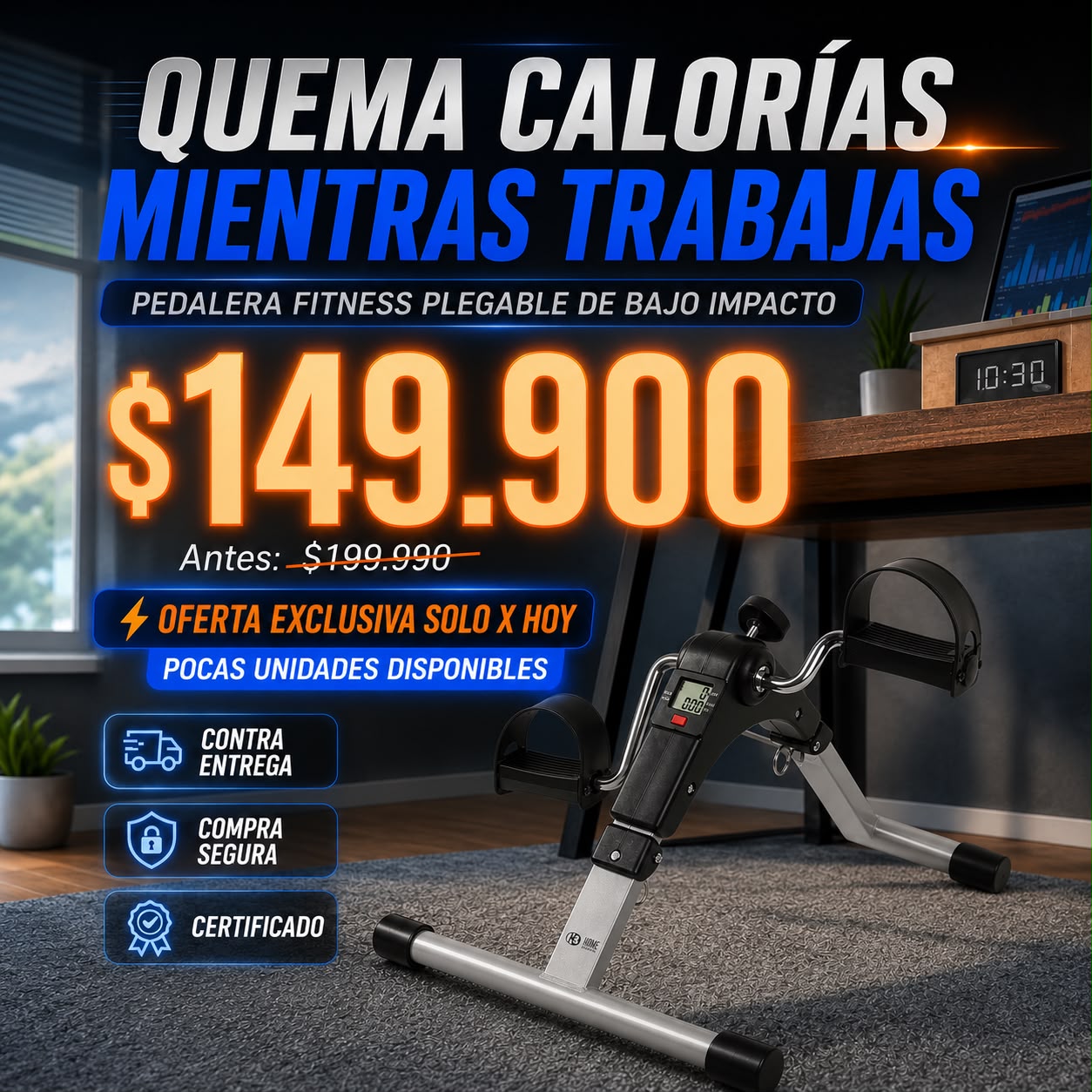 BICICLETA ESTATICA EJERCITADORA