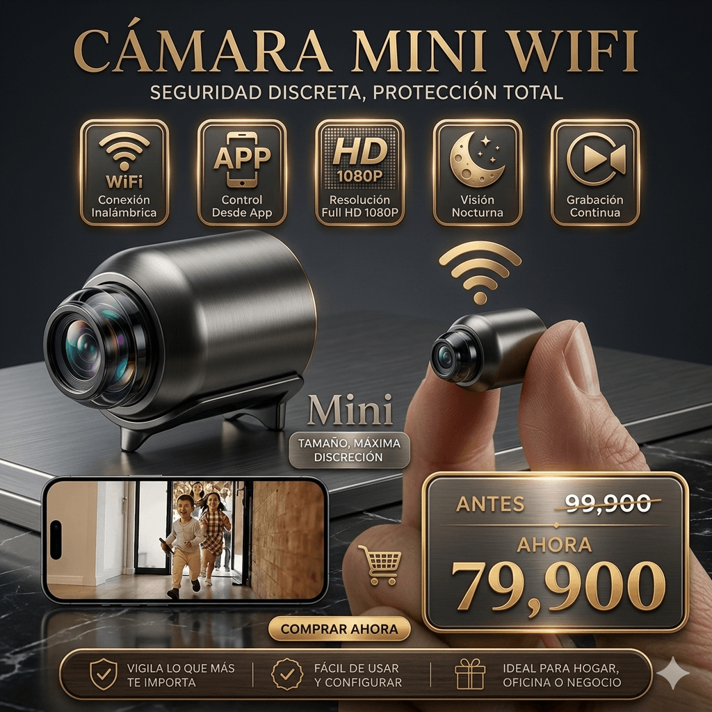 Mini Cámara de Seguridad o Espía Vision Pro